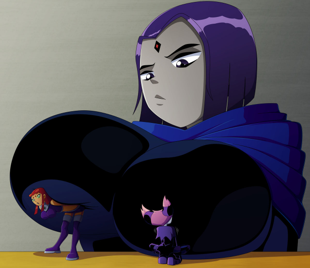 jinx+rachel roth+raven+starfire