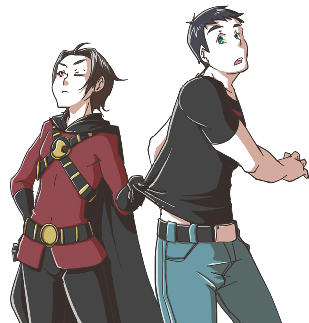 red robin+superboy+tim drake