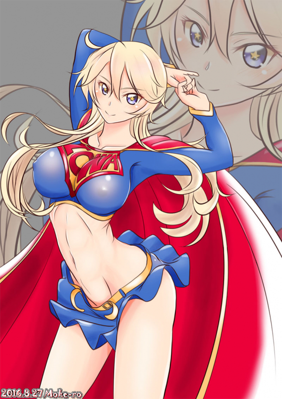 iowa (kantai collection)+supergirl