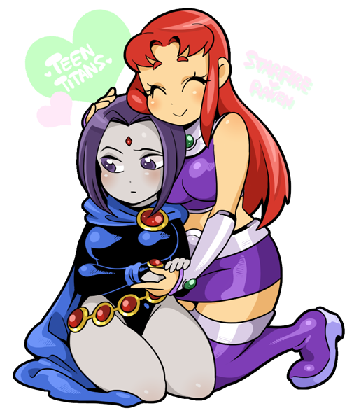 raven (dc)+starfire