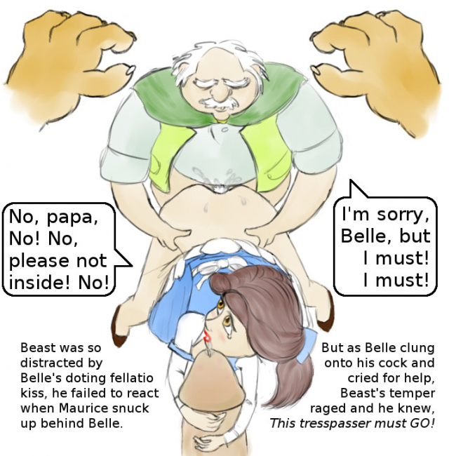 beast (disney)+belle+maurice