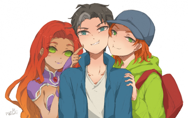 arsenal (dc)+jason todd+red hood (dc)+roy harper+starfire