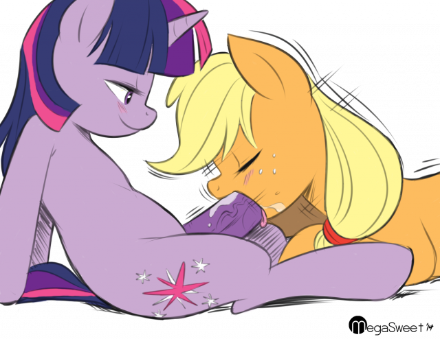 applejack (mlp)+twilight sparkle (mlp)