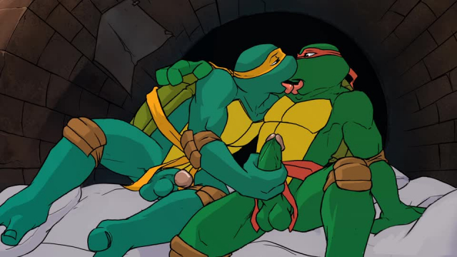 michelangelo (tmnt)+raphael (tmnt)