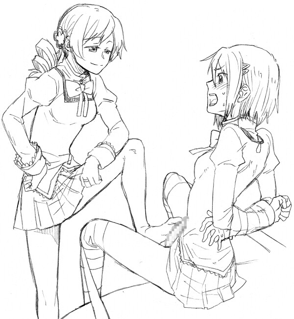 miki sayaka+tomoe mami