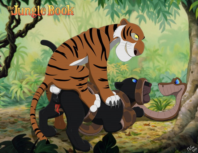 bagheera (jungle book)+kaa+shere khan
