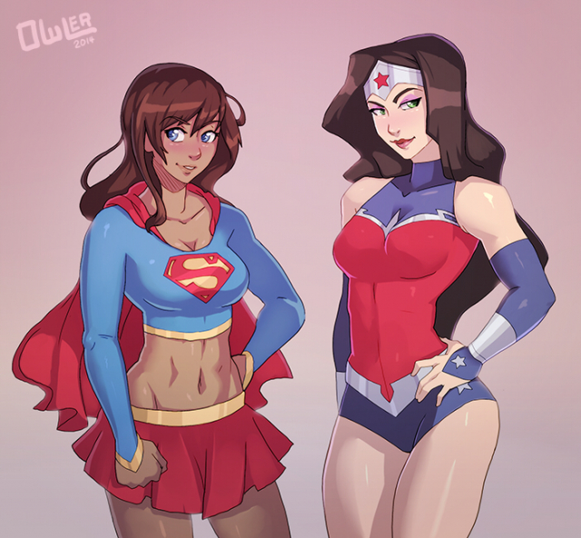 asami sato+korra+supergirl+wonder woman