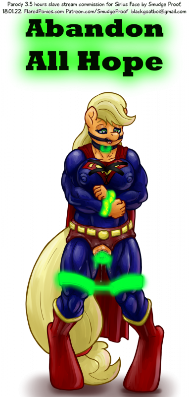 applejack (mlp)+superman