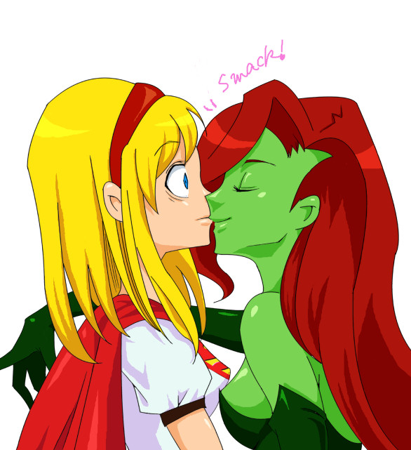 poison ivy+supergirl