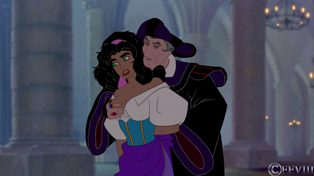 esmeralda+judge claude frollo