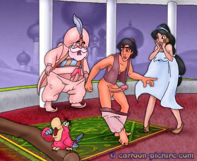 aladdin (character)+iago+jasmine+sultan (aladdin)