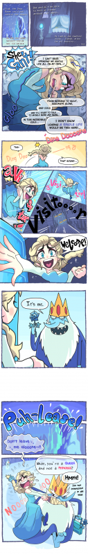 elsa (frozen)+ice king