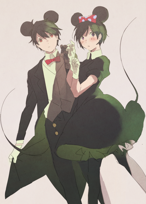 amifumi inko+kaizuka inaho+mickey mouse+minnie mouse