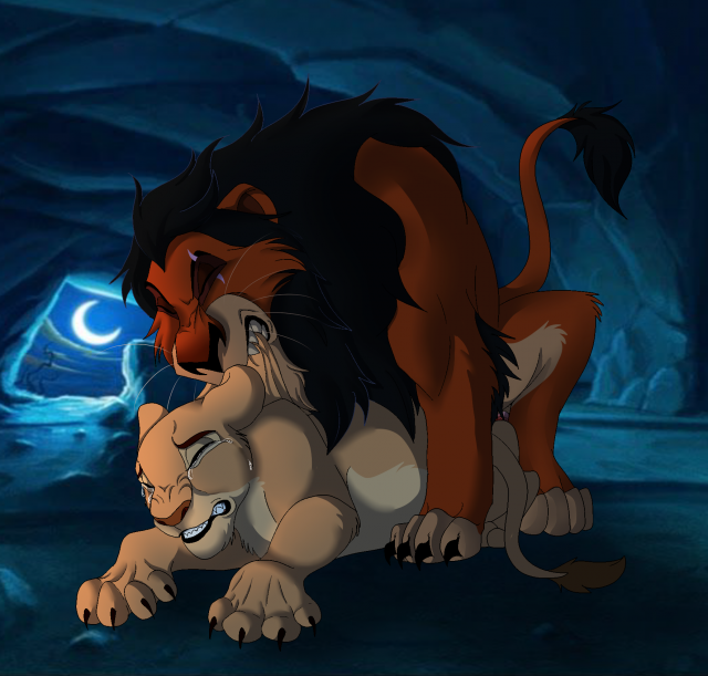 nala+scar (the lion king)