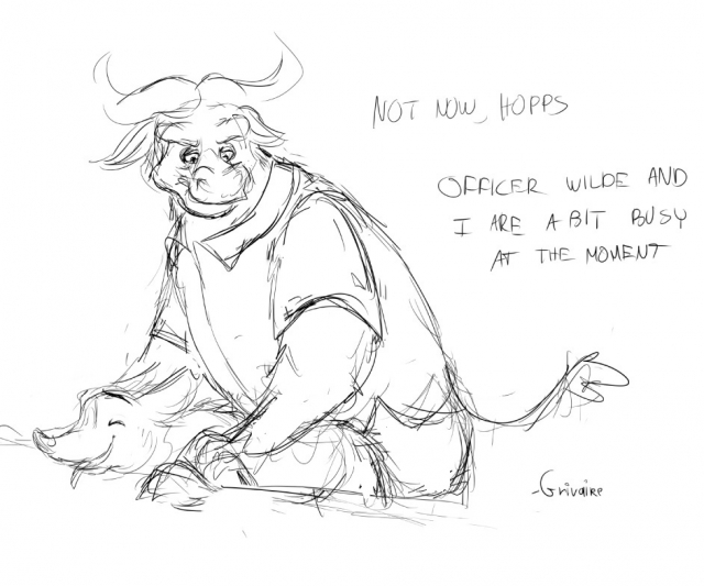 chief bogo+nick wilde