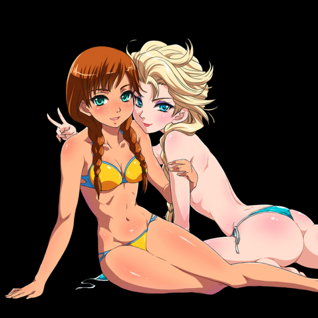 anna (frozen)+elsa (frozen)