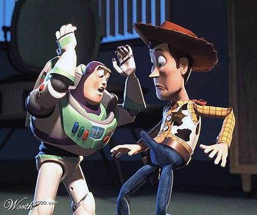 buzz lightyear+woody