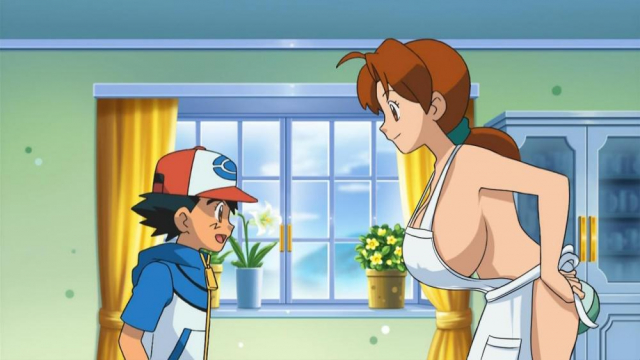 ash ketchum+delia ketchum (pokemon)+satoshi (pokemon)