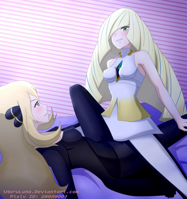 aether foundation+cynthia (pokemon)+lusamine (pokemon)