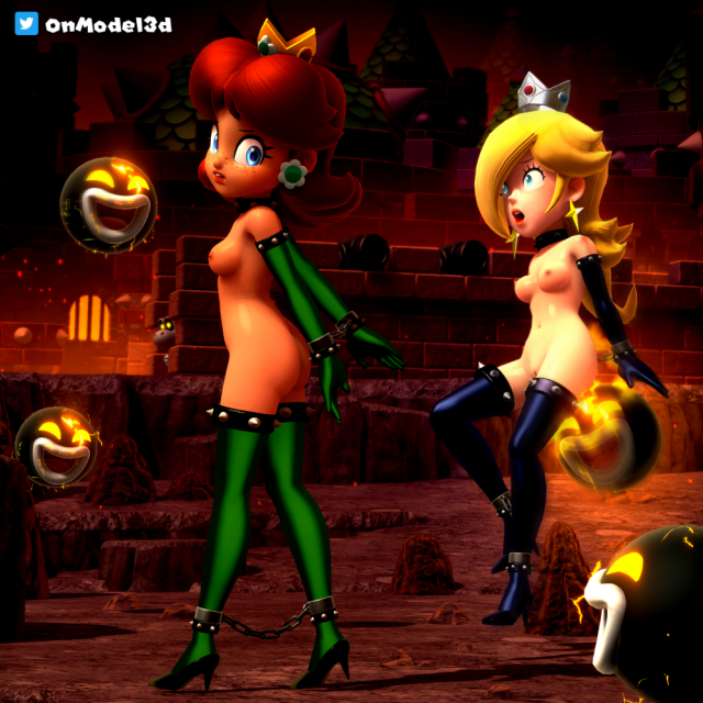 amp (mario)+dry bones+princess daisy+princess rosalina