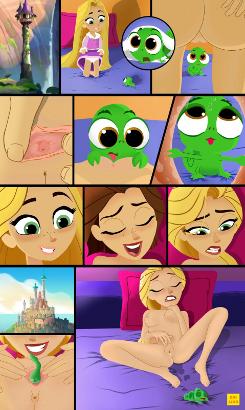 pascal (tangled)+rapunzel