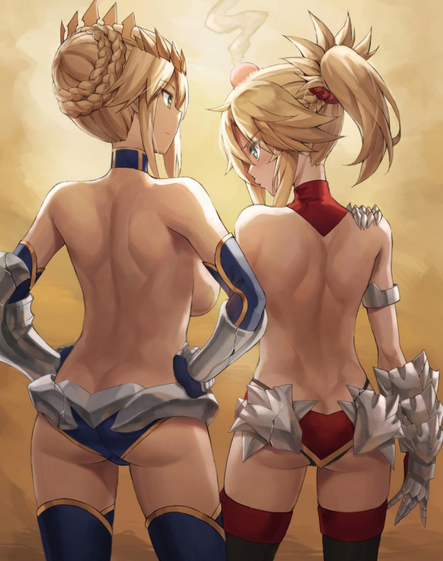 artoria pendragon+artoria pendragon (lancer)+mordred (fate)