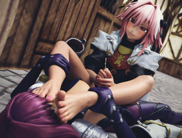 astolfo (fate)+scathach (fate)