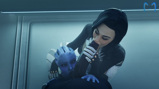 asari+liara t'soni+miranda lawson