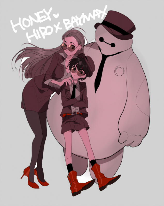 baymax+hiro hamada+honey lemon
