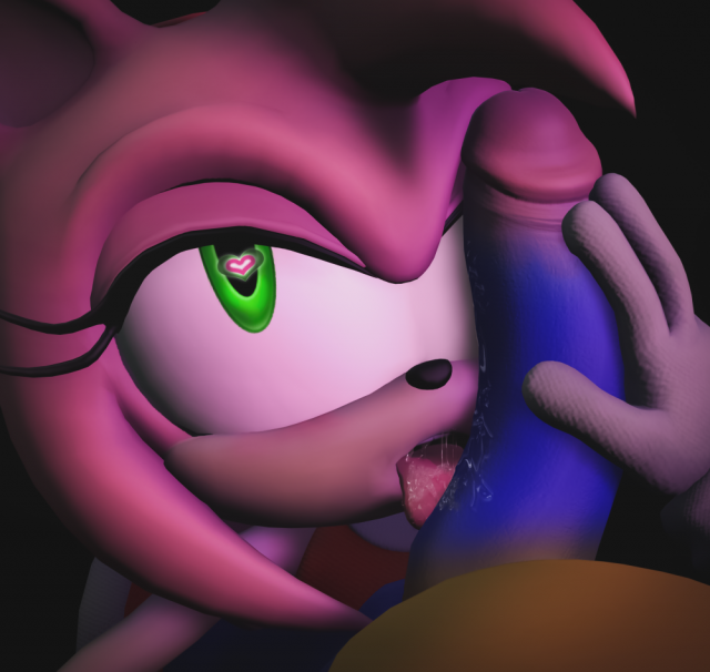 amy rose+sonic the hedgehog