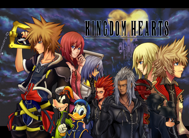 axel+diz+donald duck+goofy+kairi+mickey mouse+namine+organization xiii+riku+roxas+sora (kingdom hearts)+xemnas