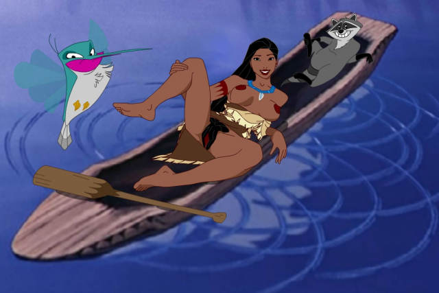 flit (pocahontas)+meeko+pocahontas (character)