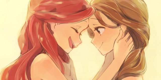 ariel (disney)+belle (disney)