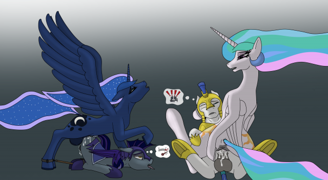 princess celestia (mlp)+princess luna (mlp)+royal guard (mlp)