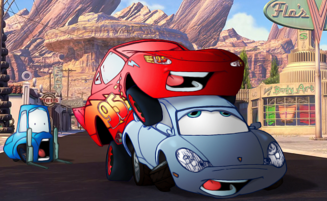 guido+lighting mcqueen+sally carrera