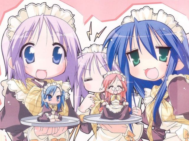 hiiragi kagami+hiiragi tsukasa+izumi konata+miyakawa hikage+miyakawa hinata