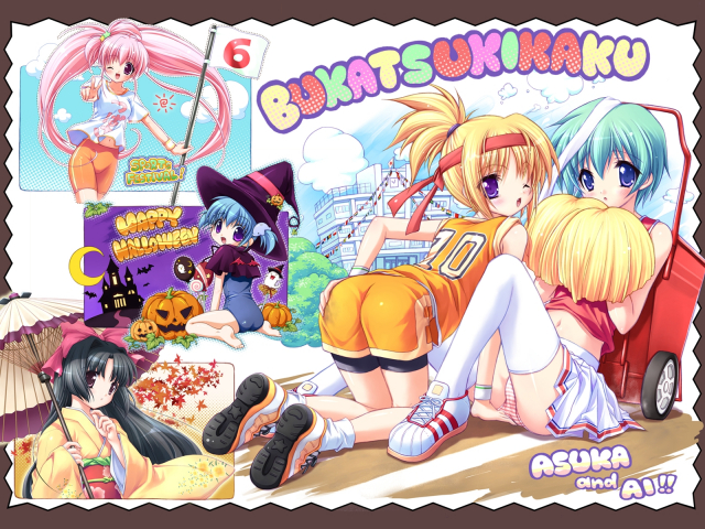 asuka itaru+hoshiba ai+kakedori tsubasa+kiyomizu sayu+renjou mei