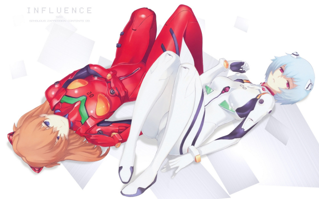 ayanami rei+shikinami asuka langley+souryuu asuka langley