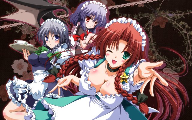 hong meiling+izayoi sakuya+remilia scarlet