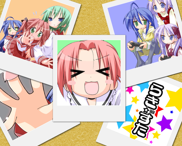 hiiragi kagami+hiiragi tsukasa+iwasaki minami+izumi konata+kobayakawa yutaka+kogami akira