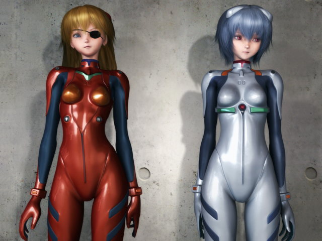 ayanami rei+souryuu asuka langley