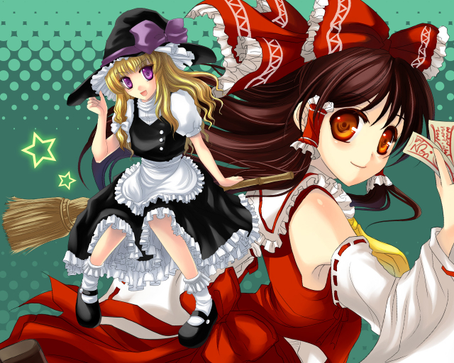 hakurei reimu+kirisame marisa