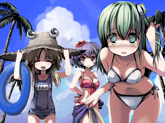 kochiya sanae+moriya suwako+yasaka kanako