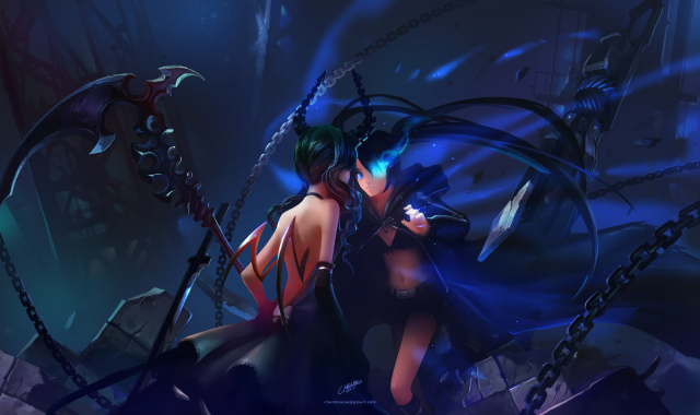 black rock shooter (character)+dead master