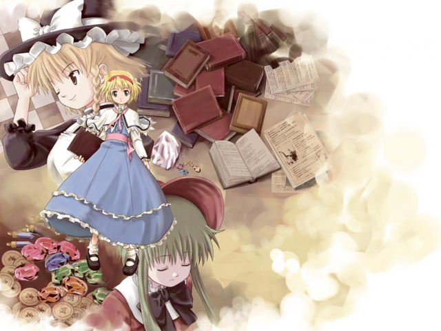 alice margatroid+kirisame marisa+maybell