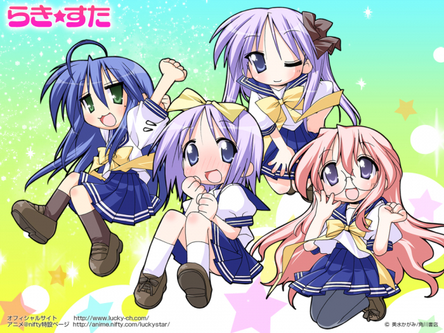 hiiragi kagami+hiiragi tsukasa+izumi konata+takara miyuki