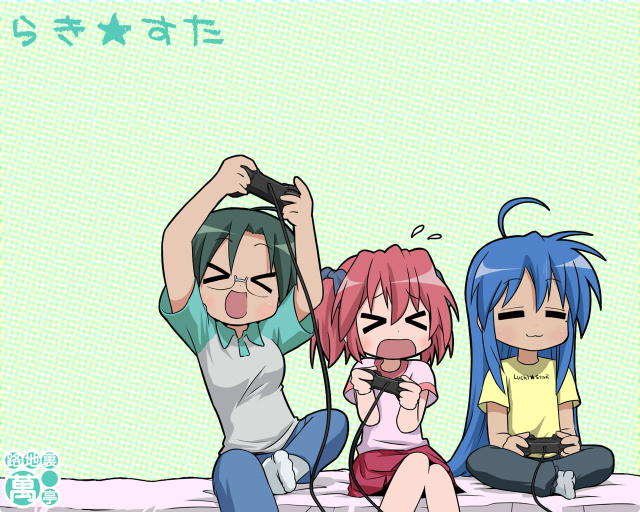 izumi konata+kobayakawa yutaka+narumi yui