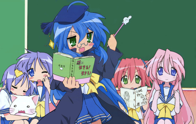 hiiragi kagami+hiiragi tsukasa+izumi konata+kobayakawa yutaka+takara miyuki