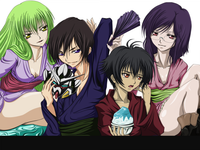 c.c.+lelouch lamperouge+setsuna f seiei+tieria erde