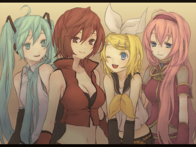 hatsune miku+kagamine rin+megurine luka+meiko